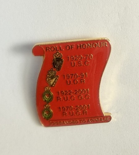 Roll honour ruc udr usc - ruc,