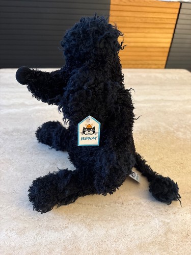 Jellycat black bashful poodle - black,