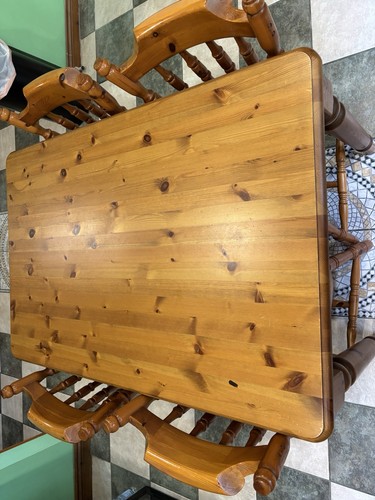 Wooden oak table - wooden,