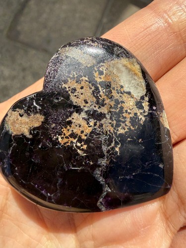 Blue john fluorite crystal - blue,