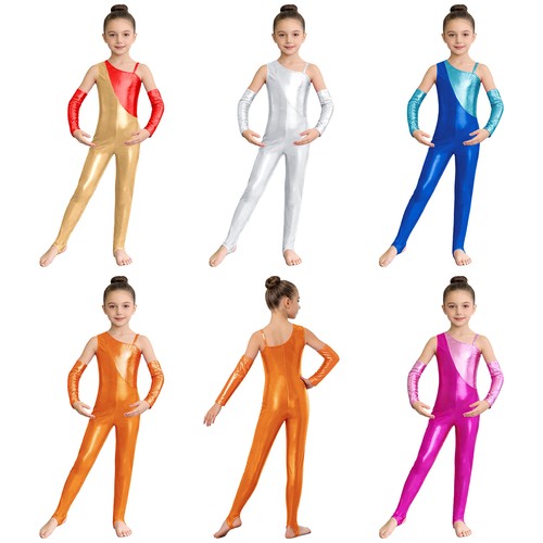 Kids girls metallic full body - full,