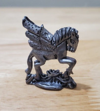 Vintage Pewter JPG Figurine / Dosya:Pegasus / 1 1/2" tall