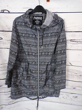 ATMOSPHERE LADIES BLACK MIX PATTERN PARKA IN A POCKET SHOWERPROOF COAT SIZE 10/1