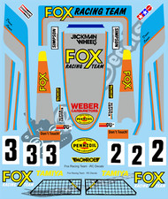 Vintage Fox Decals / Stickers choice of colour -Tamiya 