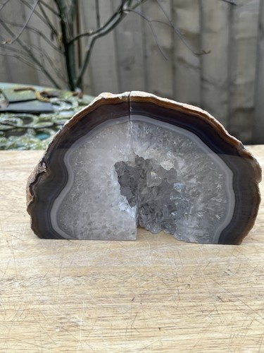 Agate bookends large - agate, heavy