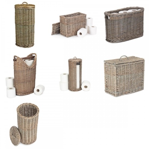 Wicker toilet roll holders for - wicker,