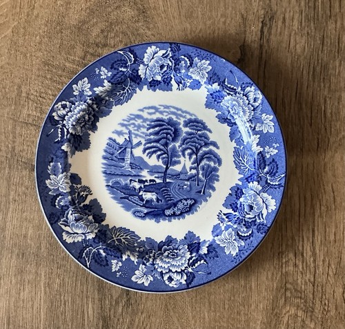 Vintage blue and - blue, white