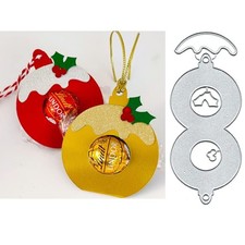 Christmas Pudding Bauble Metal