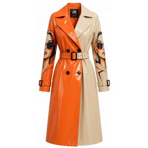 Women split color patent - split,