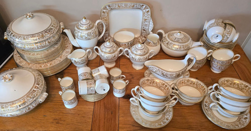 Set w4219 wedgwood gold - 8x,