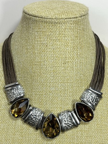 Chunky bib statement necklace - statement,