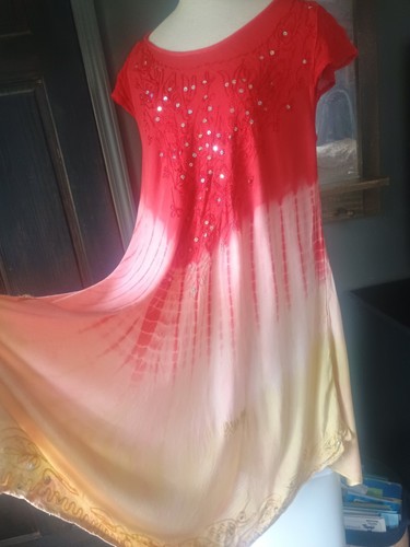 Tie dye maxi dress - tie-dye,