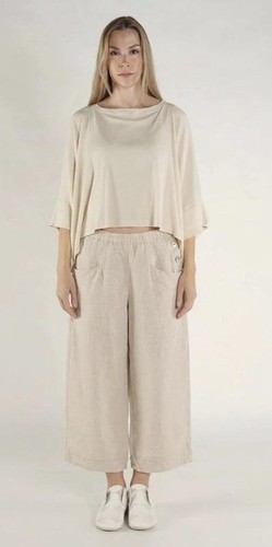 Women oska trousers - trousers, beige