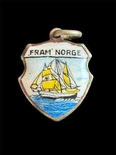 Vtg mcm enamel - bracelet, charm