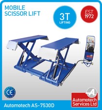 MOBILE SCISSOR CAR LIFT / VEHICLE LIFT / HOIST / CAR RAMP / 3000Kg / MID-RISE 