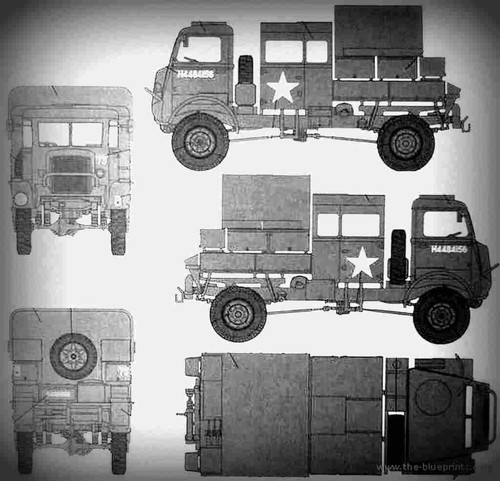 Bedford qlr 4x4 bofors - bofors, gun