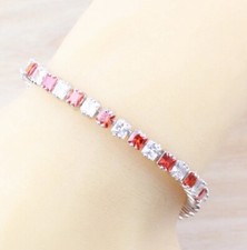 Sterling Silver Red