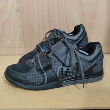 More Mile Super Lift 3 Weightlifting Gym Shoes Black Grey Mens Size UK 9 EU 43