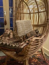 Retro egg loft chair bamboo - retro,