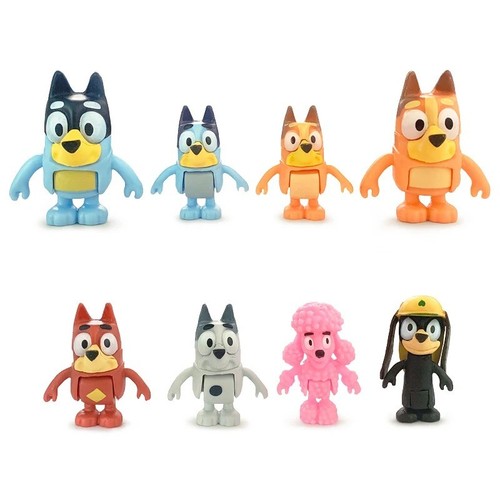 Bluey family friends action - family,