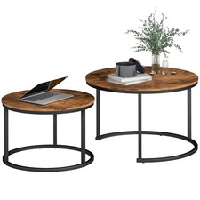 Homcom marble coffee - coffee, table
