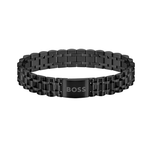 Hugo boss black cuff bracelet - black,
