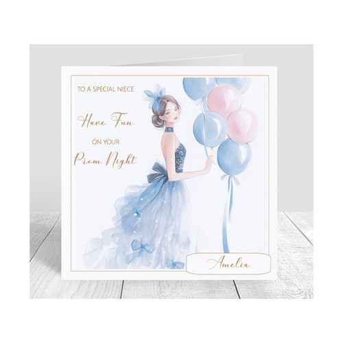 Personalised prom card - prom,