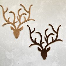 XL Felt Stag Head, Die Cut