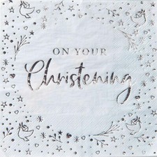 Pale Blue Christening Paper