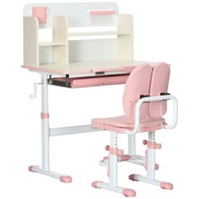 HOMCOM Kids Desk and Chair Set