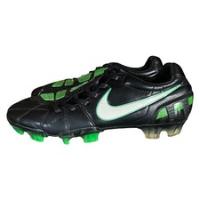 Nike Total90 Laser III FG 385423-013 Black Green Football Boots Men's UK 6 EU 39