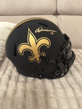 Chris Olave Signed Full Size Replica Helmet Beckett COA New Orleans Saints