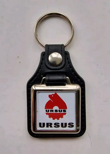 Ursus tractor leather keyring - ursus,
