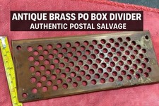 ANTIQUE BRASS PO BOX MAILBOX