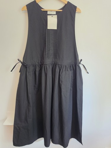 Olive black cotton - black, sleeveless