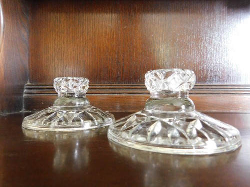 Pair squat vintage clear - pair, of