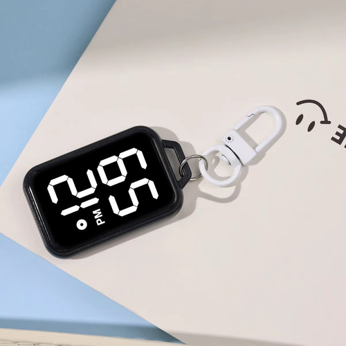 1pc led keychain pocket watch - 1pc,