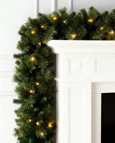 Led pre lit garland - led,