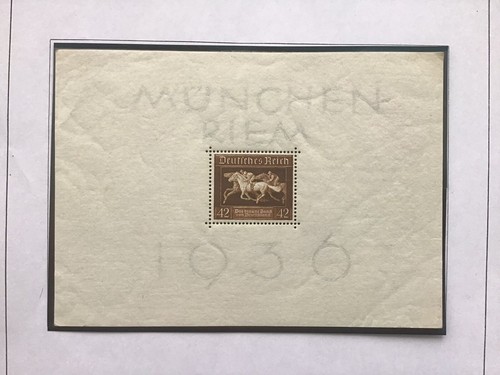Germany 1936 brown - mh, ribbon