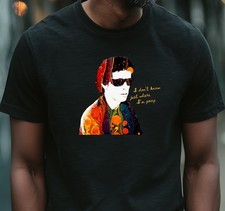 Lou Reed The Velvet Underground Tribute T Shirt Unisex Size Medium - Black