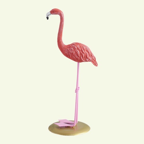 Wooden flamingo decoration - wooden,