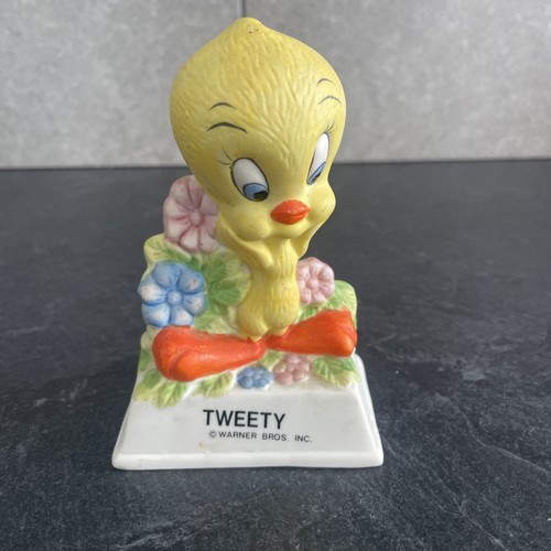 Vintage pottery bisque tweety - pottery,
