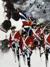 Brandon Cross - British - military painting - a fine work - oil on board