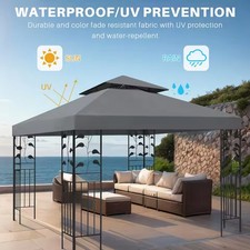 3x3M 2-Tier Waterproof Gazebo