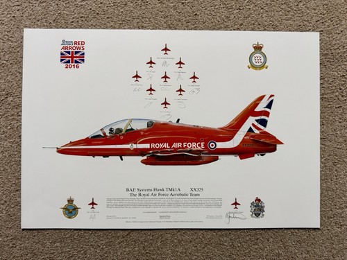 Raf red arrows 2016 - raf, signed