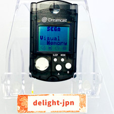 Sega Dreamcast Visual Memory Unit VMU Memory Card HKT-7000 SMOKE CLEAR BLACK