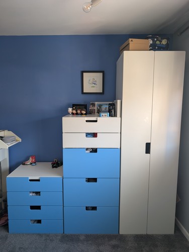 Ikea kids stuva blue white - blue,