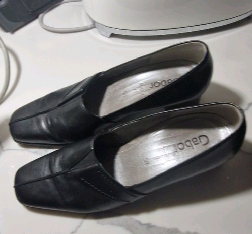 Women black gabor shoes - black,