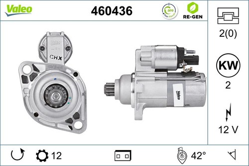 Starter valeo 460436 for audi - valeo,