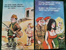 Saucy seaside postcards -